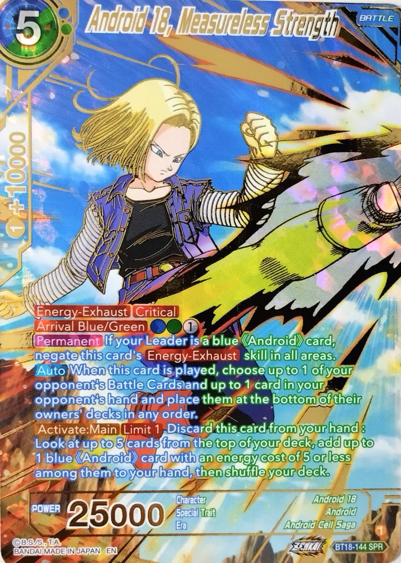 Android 18, Measureless Strength (SPR) - Dawn of the Z-Legends