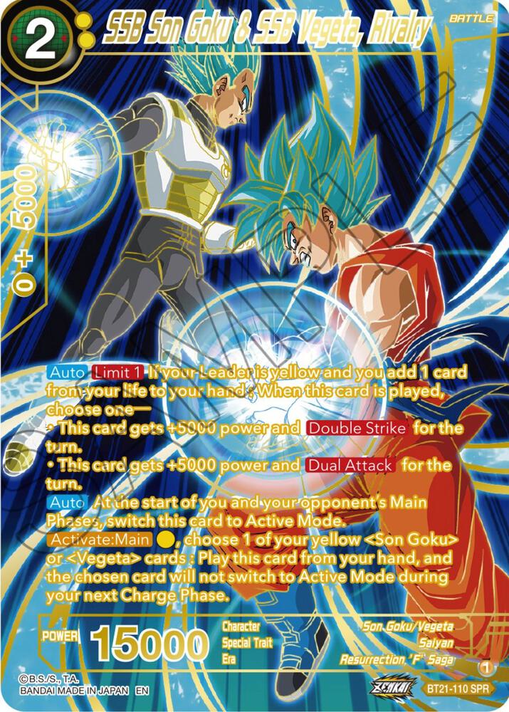 SSB Son Goku & SSB Vegeta, Rivalry (SPR) - Wild Resurgence (BT21)