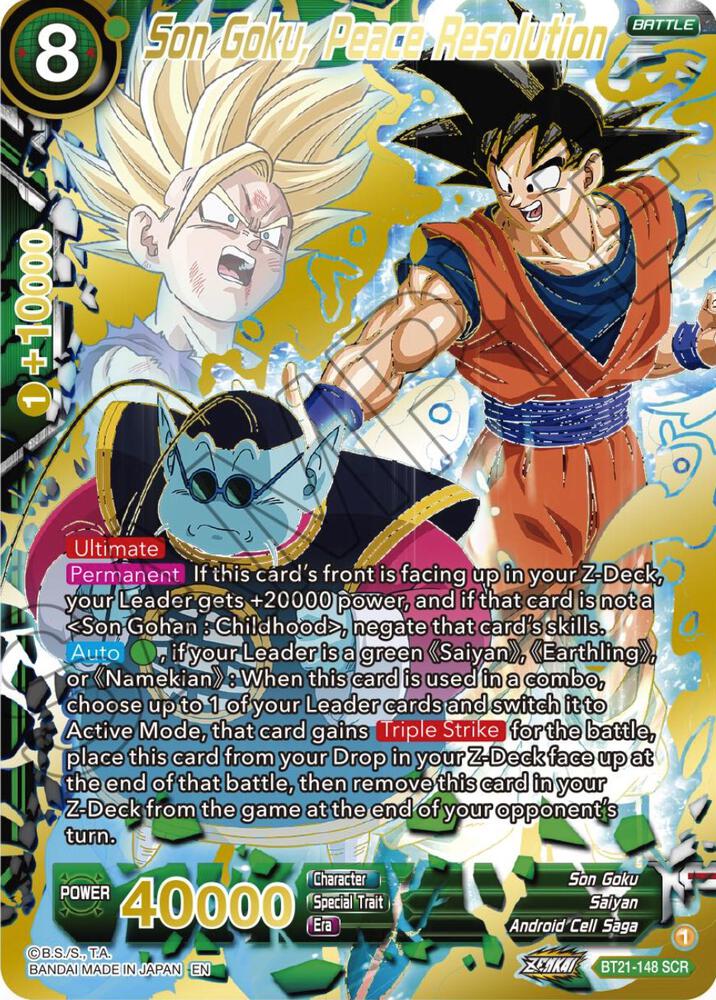 Son Goku, Peace Resolution - Wild Resurgence (BT21)