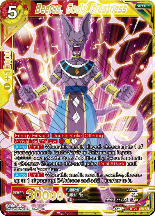 Beerus, Godly Greatness - Beyond Generations (BT24)