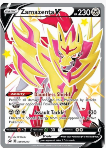 Zamazenta V (Shiny) - SWSH293 - SWSH: Sword & Shield Promo Cards (SWSD)