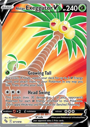 Alolan Exeggutor V (Full Art) - Pokemon GO (PGO)