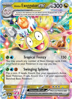 Alolan Exeggutor ex - 133/191 - SV08: Surging Sparks (SV08)