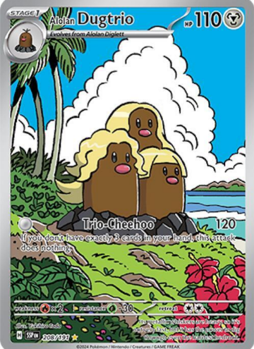 Alolan Dugtrio - 208/191 - SV08: Surging Sparks (SV08)